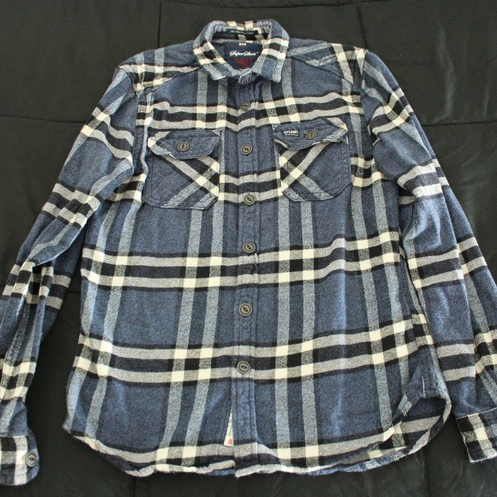 Superdry Blue Flannel Shirt